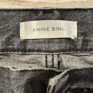 Anine Bing Dark Gray Denim Jeans